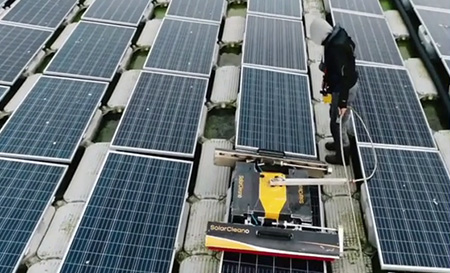 SolarCleano T1 robot solar panel transporter